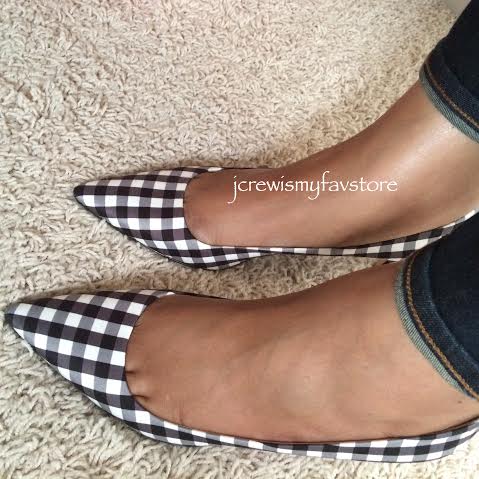 Gingham 2025 kitten heels